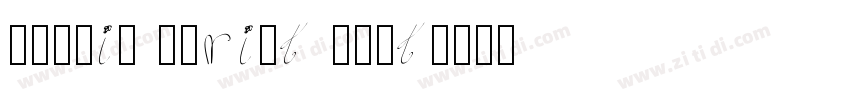 Candia Script Font字体转换